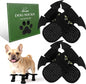 EXPAWLORER Halloween Anti Slip Dog Socks to Prevent Licking Paws, Boots & Paw Protectors with Grippers,Doggie Booties for Hardwood Floors for Small Medium Large Senior Dogs Costume Black Devil Wings M