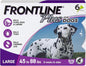 Frontline Plus for Dogs Large Dog (45 to 88 pounds) Flea and Tick Treatment, 6 Doses