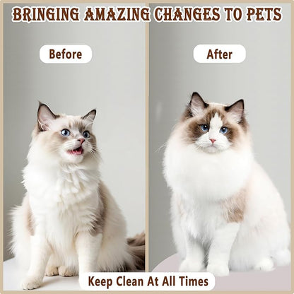 4 in 1 Cat Steam Brush, Self Cleaning Steamy Pet Brush, Anti Static Pet Spray Hair Removal Comb for Removes Loose Hair and Reduces Shedding