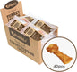Afreschi Natural Turkey Tendon Bone (S) 40 Units/Box, Dog Treats for Signature Series, All Natural Human Grade Puppy Chew, USA-Sourced Turkey Tendon, Hypoallergenic, Rawhide Alternative