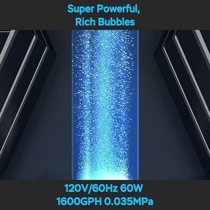 AquaMiracle Linear Air Pump, 635/950/1600/4000GPH Pond Bubbler Septic Air Pump, Energy-Efficient Pond Aerator for Outdoor Ponds, Aquariums, Hydroponics, Waste Treatment
