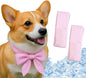 2pcs Cooling Scarf for Pets,Summer Cooling Scarves Keep Cats and Dogs Cool, Reused,Rrecycled,Suitable for Dogs (2pcs-Pink Stripe)