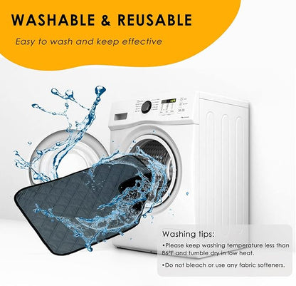 2 Pack Washable Guinea Pig Cage Liners for C&C 2x4 Habitat Guinea Pig Bedding Super Absorbent | Waterproof | Non Slip| Reusable Guinea Pig Pee Pads for Small Animals Cages - 57.1" x 27.6"