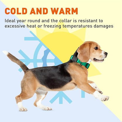 Dogline Biothane Waterproof Dog Collar with Quick Release Buckle Strong Coated Nylon Webbing with Odor- Proof for Easy Care Easy to Clean Fits Small Medium Large Dogs, Teal 5/8" W 9-14" L