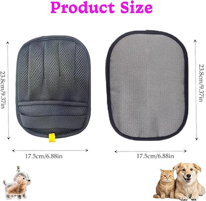 2Pcs Five-Finger Pet Hair Removal Glove for Dogs,Reusable Cat Grooming Gloves,Pet Hair Collector Keychain,Electrostatic Pet Hair Removal Tool for Furniture,Car,Couch,Carpet,Essential Pet Supplies