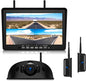 10.1" RV Backup Camera Wireless System Plug and Play, Pre-Wired for Furrion RV Trailer Camper Motorhome, HD 1080P Split-Screen DVR Monitor with 1 Rear View & 2 Side View Cameras, BY503