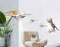 Cat Wall Shelves, Cat Shelves and Perches for Wall, Wood Cat Shelves Wall Mount, Cat Wall Furniture with 3 Cat Wall Steps Cat Scratch Post, Indoor Cat Climbing Shelf for Living Room, Bedroom (White)