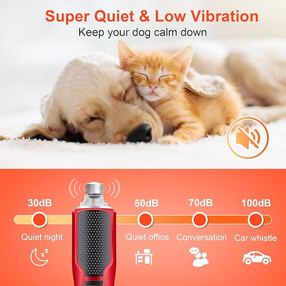 Dog Nail Grinder 7-Speed & 360° LED Light, Professional Pet Nail Grinder for Dogs and Cats, Electric Dog Nail Trimmer Painless Paws Grooming & Smoothing Tool for Large Medium Small Dogs Cats Pets