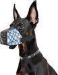 Dog Muzzle for Small Large Dogs - Soft Nylon Basket Muzzle with Adjustable Strap, Breathable Mesh Design Prevents Biting Chewing Licking Eating - Ideal for Training, Grooming & Vet Visits (Blue, M)
