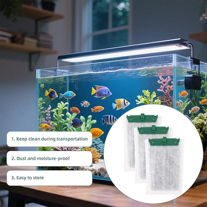 16pcs Medium Replacement Filter Cartridges Compatible with Tetra Whisper Bio-Bag, Fish Tank Parts Accessories for 10i IQ10 PF10 ReptoFilter, 5-10 Gallon Aquarium Filter Cartridges