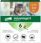 Advantage II Small Cat Vet-Recommended Flea Treatment & Prevention | Cats 5-9 lbs. | 6-Month Supply