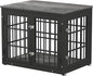 32 Inch Heavy Duty Dog Crate Furniture for Medium and Small Dogs, Decorative Pet House End Table, Wooden Cage Kennel Furniture Indoor, Gray