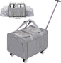 Expandable Pet Carrier with Wheels, Double Cat Dog Carrier 21"x 17"x 16" up to 40 Lbs, Rolling Pet Carrier for Cats and Dogs, Extra Large Pet Travel Carrier, Ideal for Outdoor/Travel