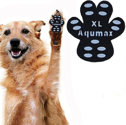 Dog Paw Protector Anti-Slip Pads,Toe Grips for Senior Dogs,Paw Grips Traction Pads for Slippery Hardwood Floors,Essentials for Senior Dogs,12 Sets (48 pcs) XL Black