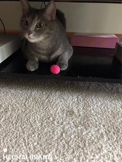 80-Pack Cat Toy Balls 10 Assorted Colors 1.25 Inch Diameter Suitable for All Cat Sizes (Cat Toys Value Pack)