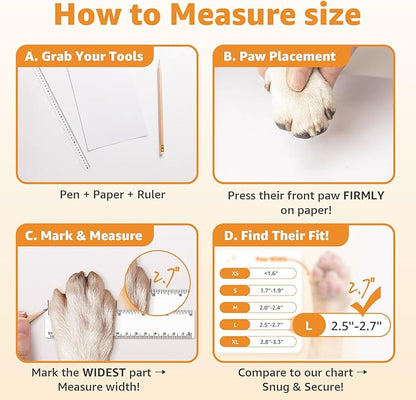 Double Sides Non-Slip Dog Socks to Prevent Licking Paws - Strong Traction for Paw Protector, Senior Dogs, Hardwood Floors, Dog Booties with Grippers - X-Large