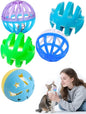 5-Piece Cat Toy Balls with Bells for Kittens and Indoor Cats, Over The Moon(1.5'', Basic Cat Toy Set)