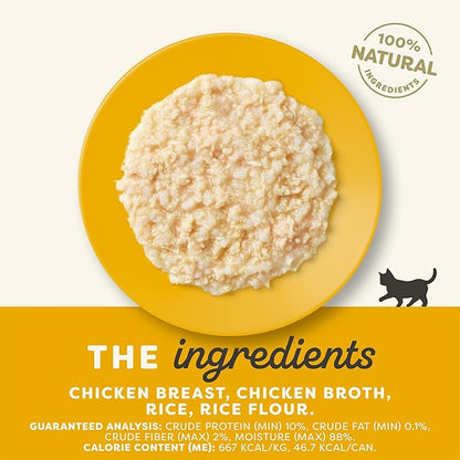 Applaws Natural Wet Kitten Food in Broth, Limited Ingredient Canned Wet Kitten Food, No Additives, Made with Natural Ingredients, Chicken Breast in Broth (24 x 2.47oz Cans)