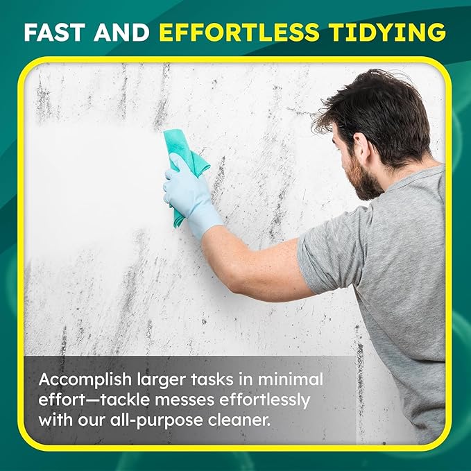 All-Purpose Cleaner & Degreaser – Heavy-Duty Grease & Stain Remover for Home, Kitchen, Garage & Industrial Use, Surface-Friendly, Cuts Through Tough Dirt – 1 Gallon (4 Pack)