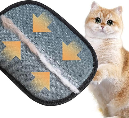 2 Pcs Pet Hair Removal Gloves for Dogs & Cats, Electrostatic Glove for Pet Hair, Cat Grooming Gloves for Hair Removal，Reusable Cat & Dog Hair Remover for Couch, Furniture, Carpet, Curtain