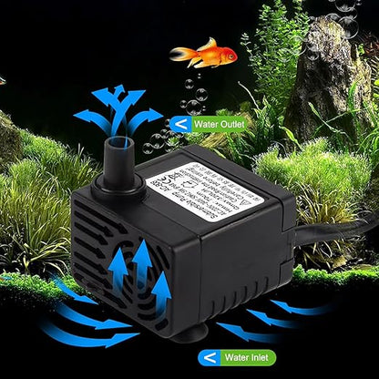 Electric Water Heater Chiller, AC 100‑240V 20L Aquarium Chiller ABS Housing Digital Display Intelligent Temperature Control 70W with Pump for Fish (US Plug Pump US Plug 110V)