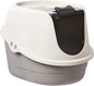 Amazon Basics No-Mess Hooded Enclosed Cat Litter Box, Large, Multicolor, 24 in x 18 in x 17 in