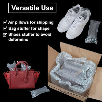Air Pillows for Shipping with pump 200 Count Inflatable Packaging Air Bags, Alternative to Packing Peanuts, Packing Box filler Purse Stuffers for Shape 3.54" x 7.87"