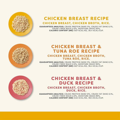 Applaws Natural Wet Cat Food, 8 Count, Limited Ingredient Cat Food Pots, Chicken Variety Count in Broth, 2.12oz Pots