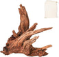 Driftwood for Aquarium Natural Aquarium Wood for Aquascaping Fish Tank Decorations Reptile Tank Decor (Natural Driftwood 12-16" 1 Pack+Protein Cotton)