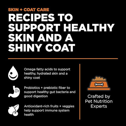 Go! Solutions Skin + Coat Care, Grain-Free Dry Cat Food, Salmon Recipe, 8 lb Bag