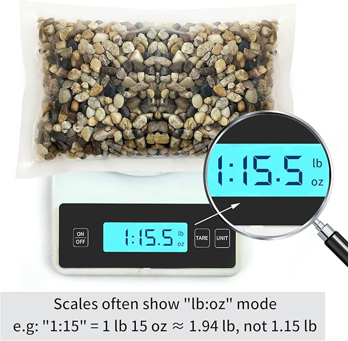 2lbs Fish Tank Rocks, 1/4 Inch Pea Gravel for Fish Tank, Decorative River Rocks for Aquarium Succulent Cactus Plant Vase Fillers Soil Cover and Outdoor Landscaping Stones