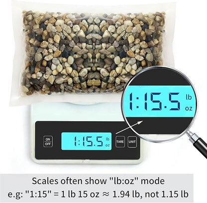 2lbs Fish Tank Rocks, 1/4 Inch Pea Gravel for Fish Tank, Decorative River Rocks for Aquarium Succulent Cactus Plant Vase Fillers Soil Cover and Outdoor Landscaping Stones