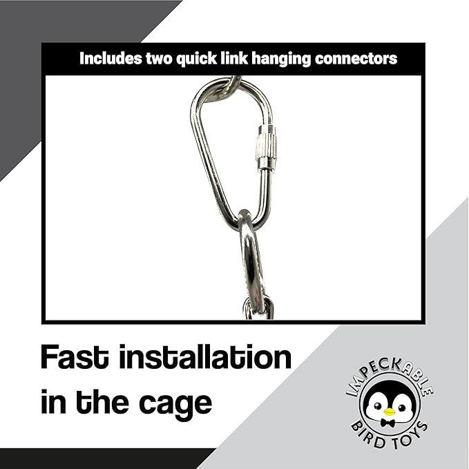 1970 Pk2 Pot and Spoon Delight Features Shiny pots and Spoons with Acrylic Rings and Pacifiers, Handcrafted for African Greys Amazons Macaws