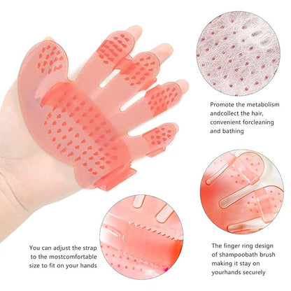 7-Piece Small Pet Grooming Kit: Brush, Nail Clippers, Hair Remover, Shampoo Brush with Hand Strap for Rabbits, Hamsters, Bunnies