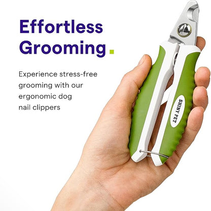 Dog Nail Clippers with Safety Guard - Pet Nail Clippers for Medium and Small Breed - Protective Nail Cutter, Safe Claw Trimmer, Ergonomic Toenail Scissors - Ebook Guide