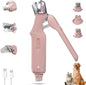 2 in 1 Cat Nail Clippers & Dog Nail Clippers Trimmers for Large Medium Small Dogs Cats Claw Trimmer Quick Sensor and Safety Guard USB Rechargeable with 2 LED Lights Dogs Nail Trimmer