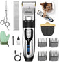 Goood Cat Clippers for Matted Hair - Cordless Cat Shaver, Low Noise Paw Trimmer, Quiet Pet Hair Clippers (Silver)