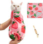 27.6" Cat Grooming Wrap,Self-Adherent Cat Wrap for Cutting Nails,Anti-Escape Cat Swaddle Wrap,Multifunctional Anti-Scratch Cat Restraint Wrap for Medicine,Nail Clipping,Ear Cleaning(Within 15lbs)