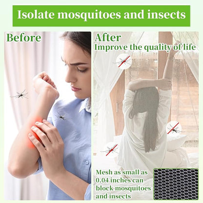 78x10Ft Mosquito Netting Garden Mesh Netting, Bug Insect Mosquito Fly Bird Net, Animals Barrier Protection Net, White 3x24m