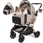 Dog Stroller, Cat Strollers, 5-in-1 Pet Stroller with Detachable Waterproof Carrier for Small/Medium Dogs Cats up to 55lbs, All-in-One Fold Without Detaching Carrier for Dogs Cats 10 lbs to 55 lbs