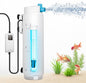 Aquarium U-V Filter with Programmable Timer for 40–160 Gallon Fish Turtle Tanks, Internal Submersible Power Filter with Bio Sponge, Adjustable Flow & Aeration for Freshwater Saltwater