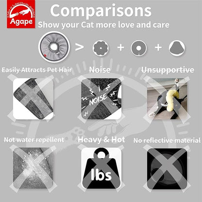 Agape Soft Cat Cone, Lightweight Recovery Collar for Cats to Stop Licking and Scratching After Surgery, Comfy Kitten Cone for Wound Care, Cute E Collar Alternative for Small, Medium, and Large Cats