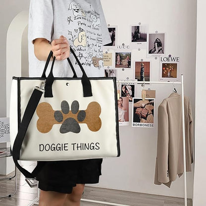 FOTAP Dog Owner Shopping Tote - Dog Park Bag and Doggie Gift