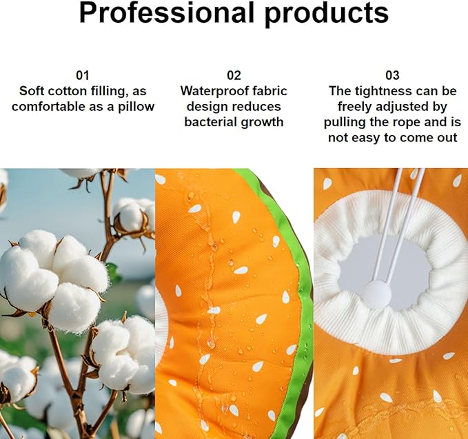 EWES Cat Cone Collar Soft L Size Alternative Neck Cones to Stop Licking Kitten Comfy Elizabethan Collars After Surgery Neuter Dog Donut Collar for Pet e Collar Recovery Shame