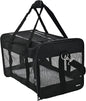 Amazon Basics Soft-Sided Mesh Pet Travel Carrier for Dog, Cat, up to 22 pounds, 19.7" L x 12" W x 12" H, Black