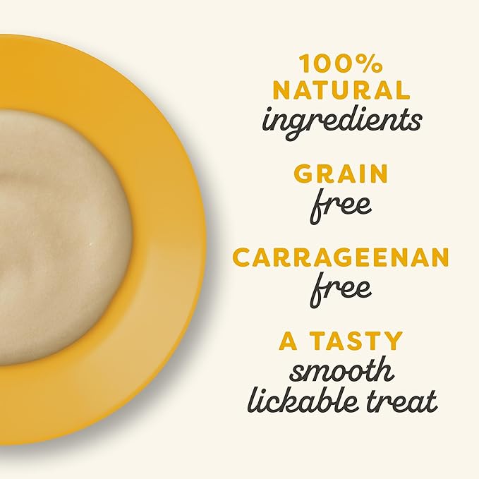 Applaws Lickable Cat Treats, Natural Grain-Free Purée, Limited Ingredient, Chicken Squeeze Up Cat Treats (24 x 0.25 oz Sachets)