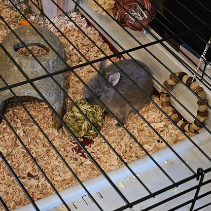 6 Pcs Bunny Timothy Grass Ball Natural Chew Toy Woven Chewing Toys Rabbit Molar Small Animals Teeth Grinding Suitable for Hamster Totoro Gerbils Guinea Pig Squirrel