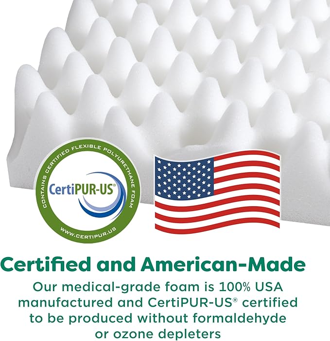 FurHaven Cooling Dog Bed – Medium Foam Mattress for Joint Pain Relief, Waterproof Liner, Removable Washable Cover, Durable for Outdoor Use, Deluxe Grid Indoor/Outdoor Bed – Blue, Medium