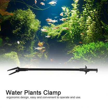 Aquarium Tweezer, 19.7 inch Aquarium Tongs, Water Plants Algae Plastic Clamp Clip Cleaning Tool, Multi Purpose Plant Pruning Pliers Cleaner Fish Tank Tweezer for Fresh and Saltwater Fish Tanks