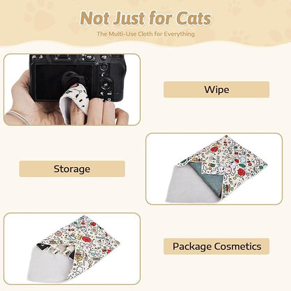 3-in-1 Cat Grooming Restraint Bag for Nail Trimming, Ear Cleaning & Medicine - Escape-Proof Design with Anti-Scratch Lining, Calming Pressure - Fits Cats & Kittens Up to 15lbs